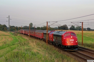 DSB MY 1135+MY 1159+A 000+Bk 016+B 188+BD 029+B 520 som VP 6369 Od-Fa. Km 170,0 Kh (Holmstrup-Tommerup) 06.09.2014.