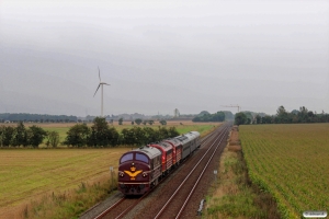 DSB MX 1001+AMR MY 1149+MY 1155+Bm+WGm+Bm som VP 8137 Od-Tdr. Km 7,0 Lk (Lunderskov-Vejen) 07.09.2014.