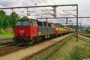 DSB MZ 1401+CFL 1805+CFL 1604+SNCB 202020+MÁV 2761 017+MÁV AcBc 51-55 43-80 011-1+målevogn 001+003 som PM 6443 Od-Tdr. Kolding 16.08.2004.