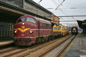 DSB MY 1101+Rs+EUSCT UFM 120 (97 86 30 501 17-6)+Rs som BM 6337 Cph-Ro. Roskilde 24.11.2012.