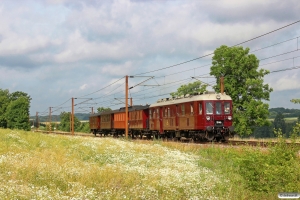 DSB MO 1846+RGGJ C 3+FFJ C 72+KS C 3+OKMJ A 10 som VP 226425 Lk-Vj. Km 12,2 Fa (Taulov-Kolding) 06.07.2014.