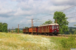 DSB MO 1846+RGGJ C 3+FFJ C 72+KS C 3+OKMJ A 10 som VP 226425 Lk-Vj. Km 12,2 Fa (Taulov-Kolding) 06.07.2014.