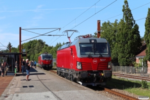 DSB EB 3217 og EB 3214. Middelfart 04.09.2021.