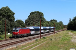 DSB EB 3228 med RR 52055 Htå-Od. Hjulby 21.06.2022.