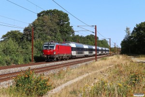 DSB EB 3224 med RR 72055 Htå-Od. Hjulby 23.08.2022.