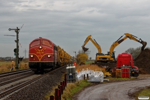 AMR MY 1149+Schweerbau ballastrensetog. Klanxbüll 10.11.2018.