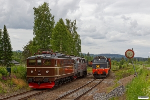 RCT TMZ 1405+NTA Ma 404 som EGt 8062 (Elverum-Kongsvinger) og HCTOR 941.001 med Gt 41613 (Kongsvinger-Hamar). Flisa 16.06.2017.