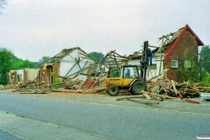 Bylderup Bov station under nedrivning 26.09.1998.