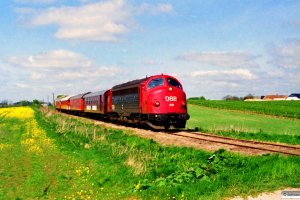 DSB MY 1131+FSF 31+08+30+09 som Rangertræk Re-Få. Højrup - Korinth 13.05.1995.