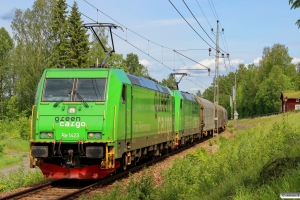 GC Re 1423+Re 1436 med GT 19183. Ställdalen - Kopparberg 13.06.2015.