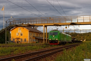 GC Re 1435+Re 1432 med GT 66779. Långsele 18.06.2018.