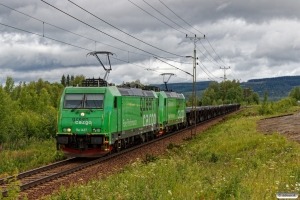 GC Re 1437+Re 1426 med GT 9103. Långsele - Helgum 19.06.2018.