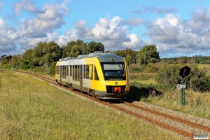 LB 117+217 med Tog 127050 Huh-Hi. Grimstrup 27.09.2015.