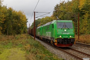 GC Br 5334+Br 5404 med NX 37838 Pa-Mgb. Km 26,8 Fa (Kolding-Lunderskov) 15.10.2022.