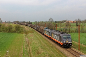 HCTOR 241.001+241.011 med HG 34675 Mgb-Pa. Km 54,4 Fa (Sommersted-Vojens) 17.04.2014.