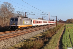 HCTOR 241.010+6 CH-TRAIN BDcm som HG 36988 Pa-Mgb. Km 57,4 Fa (Sommersted-Vojens) 24.04.2021.