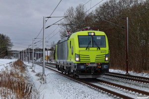 HCTOR 193 411 solo som HM 80466 Pa-Mgb. Km 143,8 Kh (Ullerslev-Langeskov) 04.01.2024.