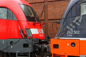 DB 182 506+HCTOR 242.502. Padborg 25.03.2016.