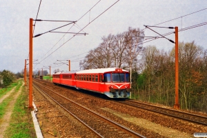 HHJ Ym 35+Ys 48+Ys 46 som M 6103 Ng-Ar. Hjulby 22.04.1995.