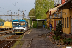 ČD 810 479-6 som Os 3038. Petrovice u Karviné (Tjekkiet) 26.04.2019 kl. 17.24.