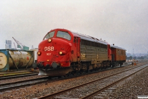 DSB MY 1107+HHJ C 25 som G 7371 (Oj)-Kd-Fa. Kolding 01.05.1992.