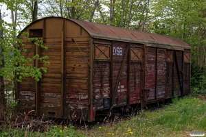 Vognkassen fra DSB 40 86 941 2 047-3 (ex. GS 42675). Ryomgård 03.05.2019.