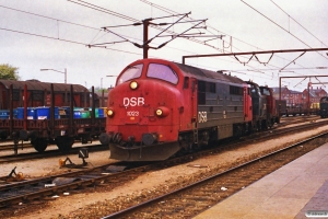 DSB MX 1023+MH 414+MH 364. Roskilde 02.05.1989.
