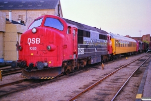 DSB MX 1035+60 86 99-44 100-2+MX 1038. Odense 04.07.1989.