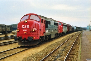 DSB MX 1043+MY 1110 med G 7252 Pa-Ng. Odense 23.09.1989.