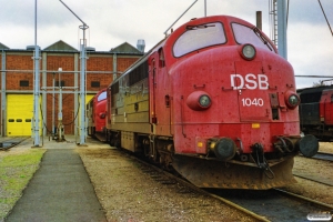 DSB MX 1040 og MX 1043. Århus 08.10.1989.