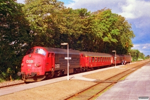 DSB MX 1025+A 001+B 158+BD 005 som P 8006 Øg-Tr. Tistrup 18.09.1993.