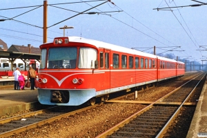 LJ Ym 66+Yp 70+Ys 82 som P 5024 Nsk-Rg. Ringsted 17.03.1990.