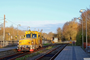 INFRA 3143C (IMV100) ankommer til stationen fra værkstedet inden dagens testkørsel på LNJ. Jægersborg 17.04.2016.