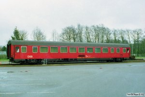 DSB Målevogn 61 86 99-90 003-0. Padborg 09.04.1998.
