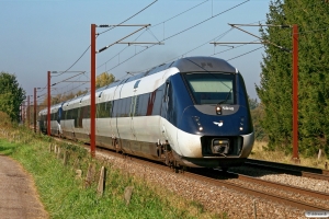 DSB MG 40+MG 39 som L 26 Ab-Cph. Km 155,4 Kh (Marslev-Odense) 30.09.2011.