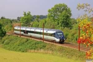 DSB MG 24 som FP 6804 Ab-Cph. Km 166,2 Kh (Odense-Holmstrup) 05.09.2014.