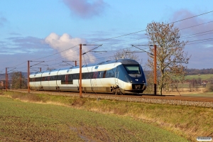 DSB MG 62 som RR 3333 Es-Ar. Km 12,2 Fa (Taulov-Kolding) 28.02.2016.