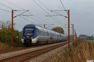 DSB MG 82+MG 54 som L 259 Kh-Ar. Km 143,6 Kh (Ullerslev-Langeskov) 05.10.2018.