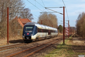 DSB MG 69 som RR 3342 Ar-Es. Km 26,8 Fa (Kolding-Lunderskov) 30.03.2021.