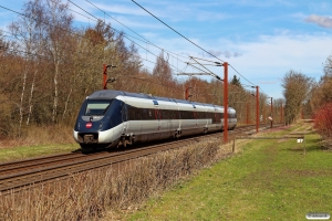 DSB MG 52 som RR 3342 Ar-Es. Km 14,4 Fa (Taulov-Kolding) 03.04.2021.