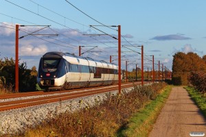 DSB MG 54 som M 6153 Kø-Od. Marslev 17.10.2023.