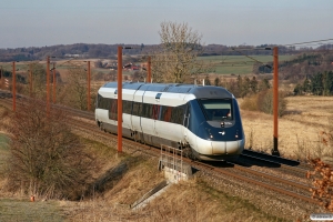 DSB MP 04 som RV 3625 Kd-Vj. Km 12,2 Fa (Taulov-Kolding) 15.03.2013.