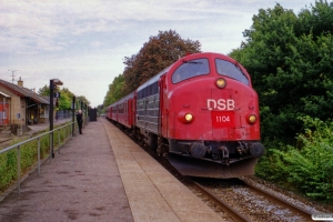 DSB MY 1105+BD 029+B 332+B 520+A 021 som PP 8437 Kh-Ge. Havdrup 16.09.2000.