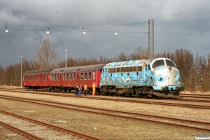 DSB MY 1126+HFHJ Bn 75+BD 029. Nyborg 10.03.2013.