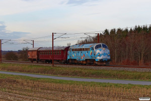 DSB MY 1126+CLL 1476+Hs-t 49804 som VM 6446 Bm-Mv. Km 195,6 Kh (Ejby-Nørre Åby) 17.03.2024.