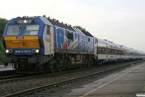 NOB DE 2700-01 med NOB 80572. Niebüll 02.08.2009.