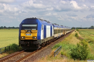 NOB DE 2000-02 med NOB 81716. Niebüll - Lehnshallig 28.06.2014.