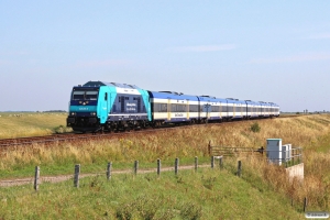 NRAIL 245 201-9 med NOB 81710. Klanxbüll - Morsum 03.08.2015.