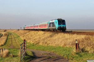 NOB 245 207-6+5 vogne+245 203-5 som NOB 81723. Morsum - Klanxbüll 13.11.2016.