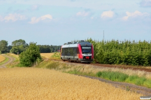 RT 2038+2138 som Tog 173066 Kj-Lp. Km 23,2 Kj (Tokkerup-Faxe Syd) 06.08.2013.